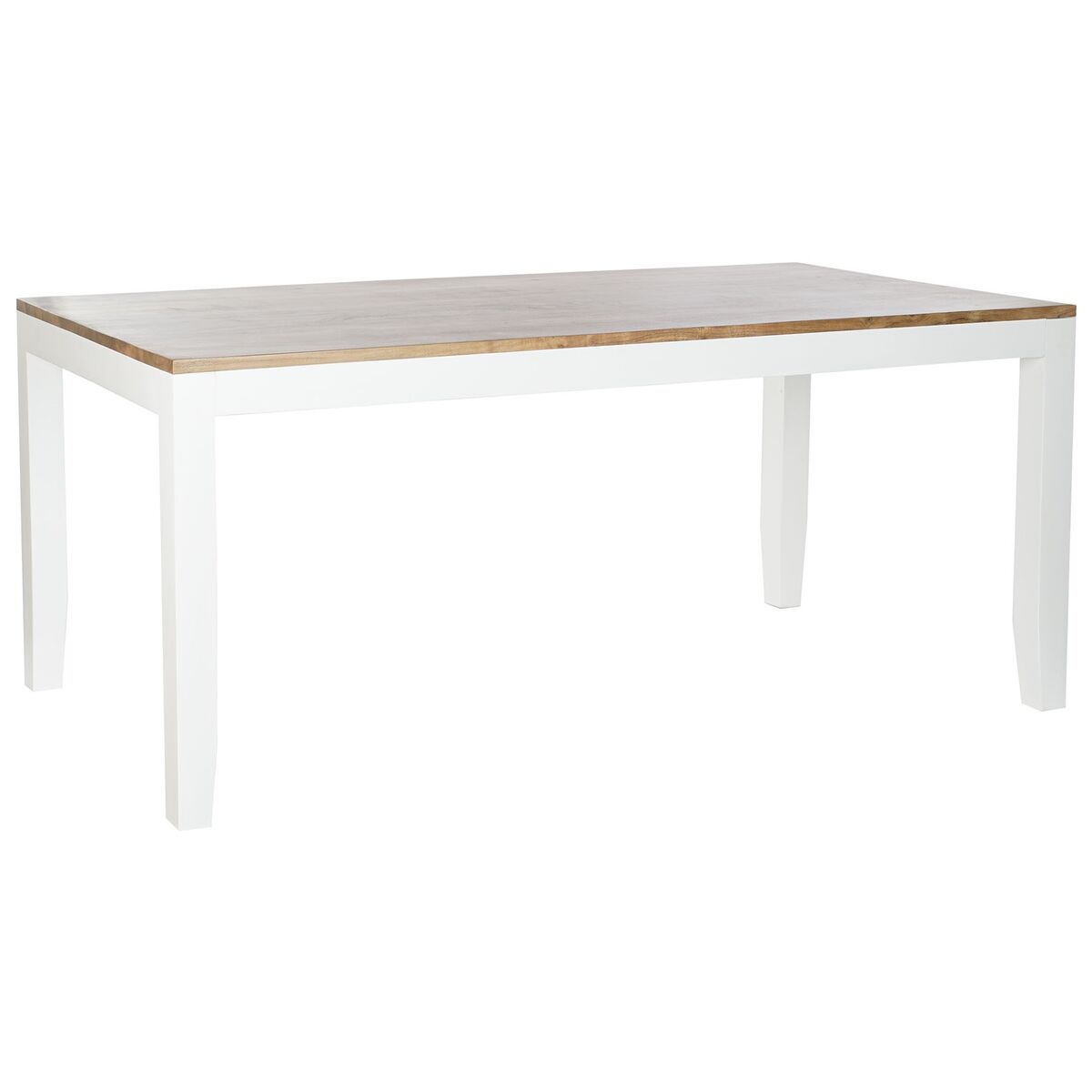 Matsalsbord DKD Home Decor Vit Brun Akaciaträ Mangoträ 200 x 100 x 80 cm - 7