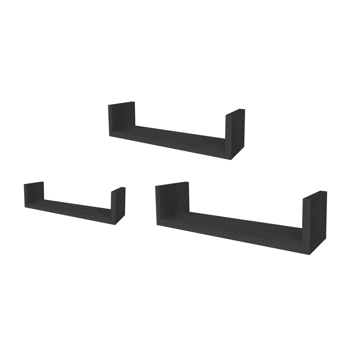 Hyllor MobleKit Svart 3 Delar (6 antal) - 3
