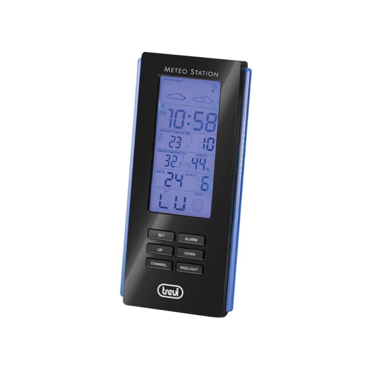 Multifunktionell väderstation Trevi 3108 RC Svart
