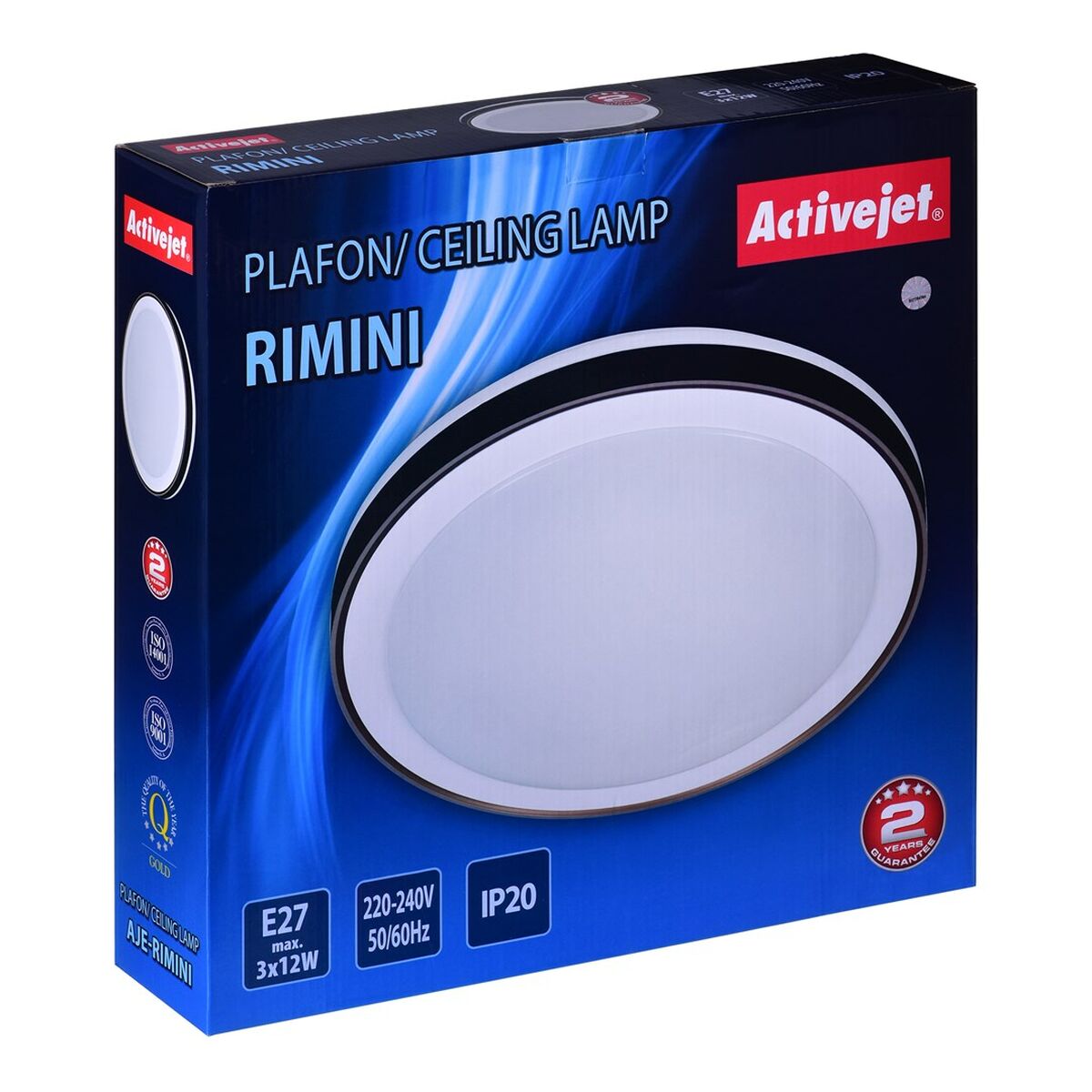 Taklampa Activejet AJE-RIMINI Vit Svart 12 W - 4