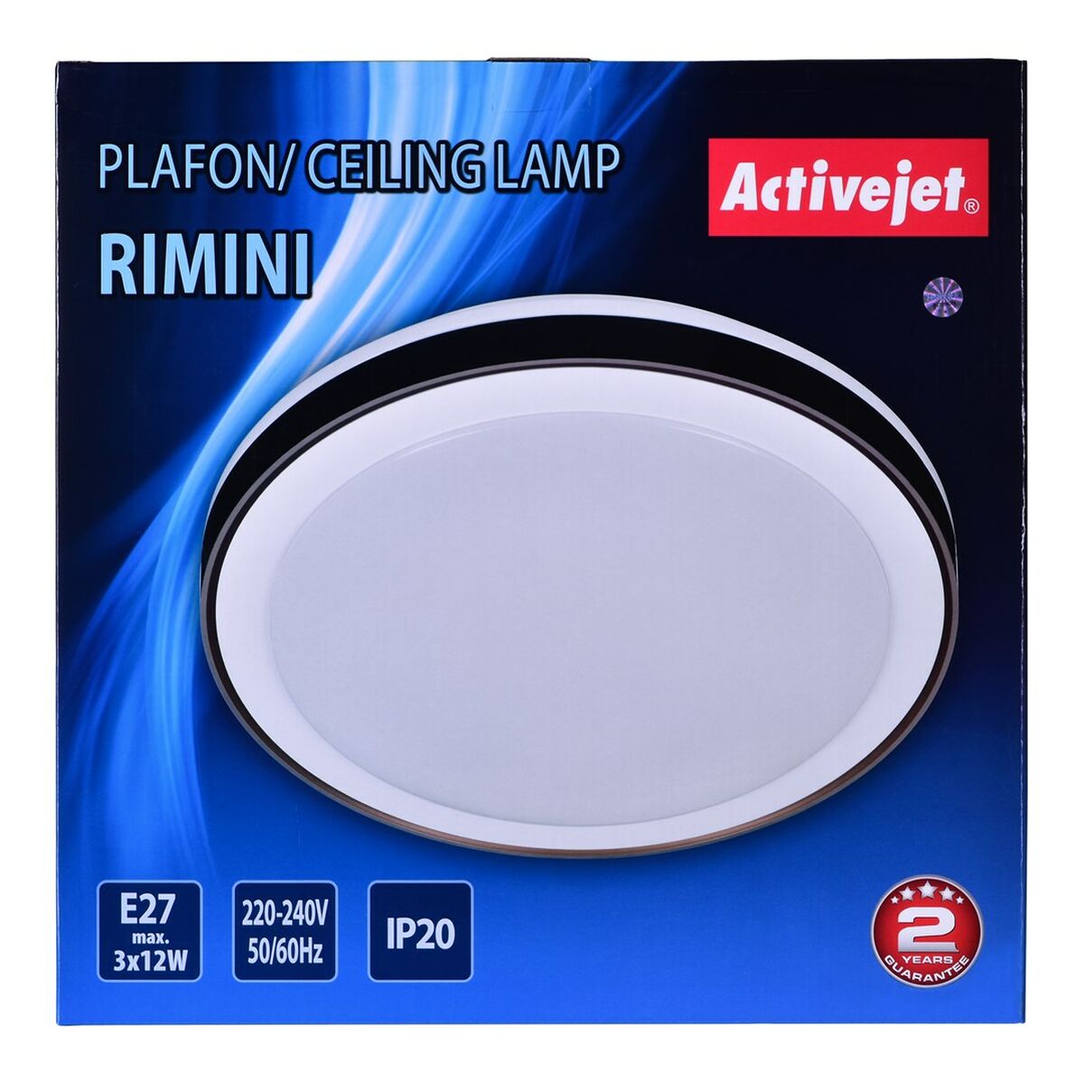 Taklampa Activejet AJE-RIMINI Vit Svart 12 W - 3