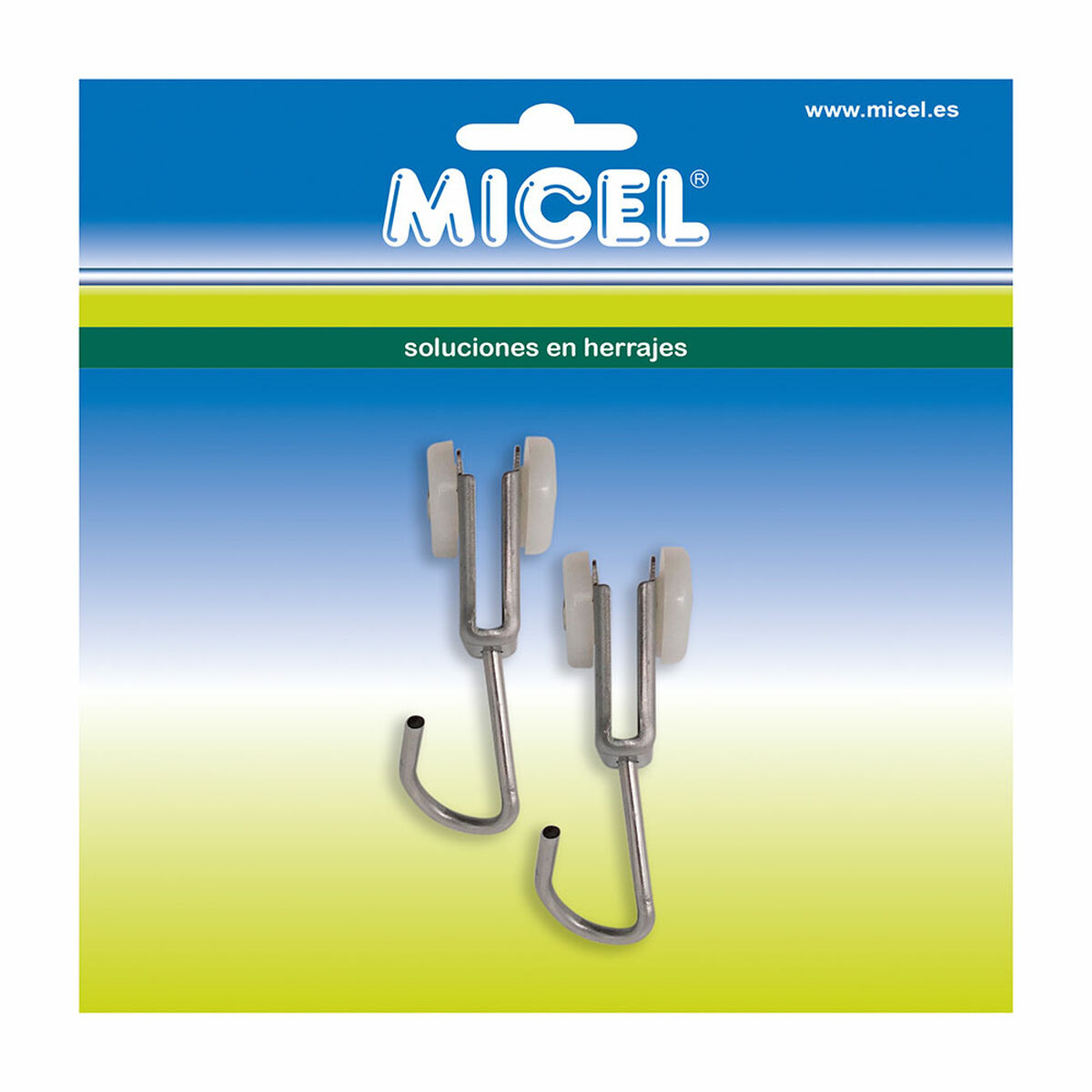 Remskiva för pergola Micel TLD17 Rostfritt stål 18,5 x 17 x 60 mm Extern 2 antal - 2