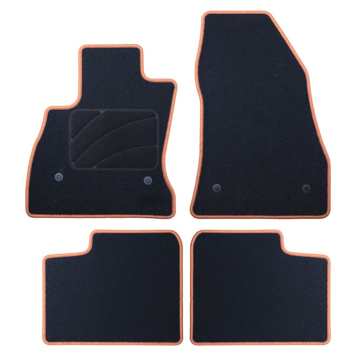 Set med bilgolvmattor OCC Motorsport OCCFT0004YE FIAT 500L 5 Delar