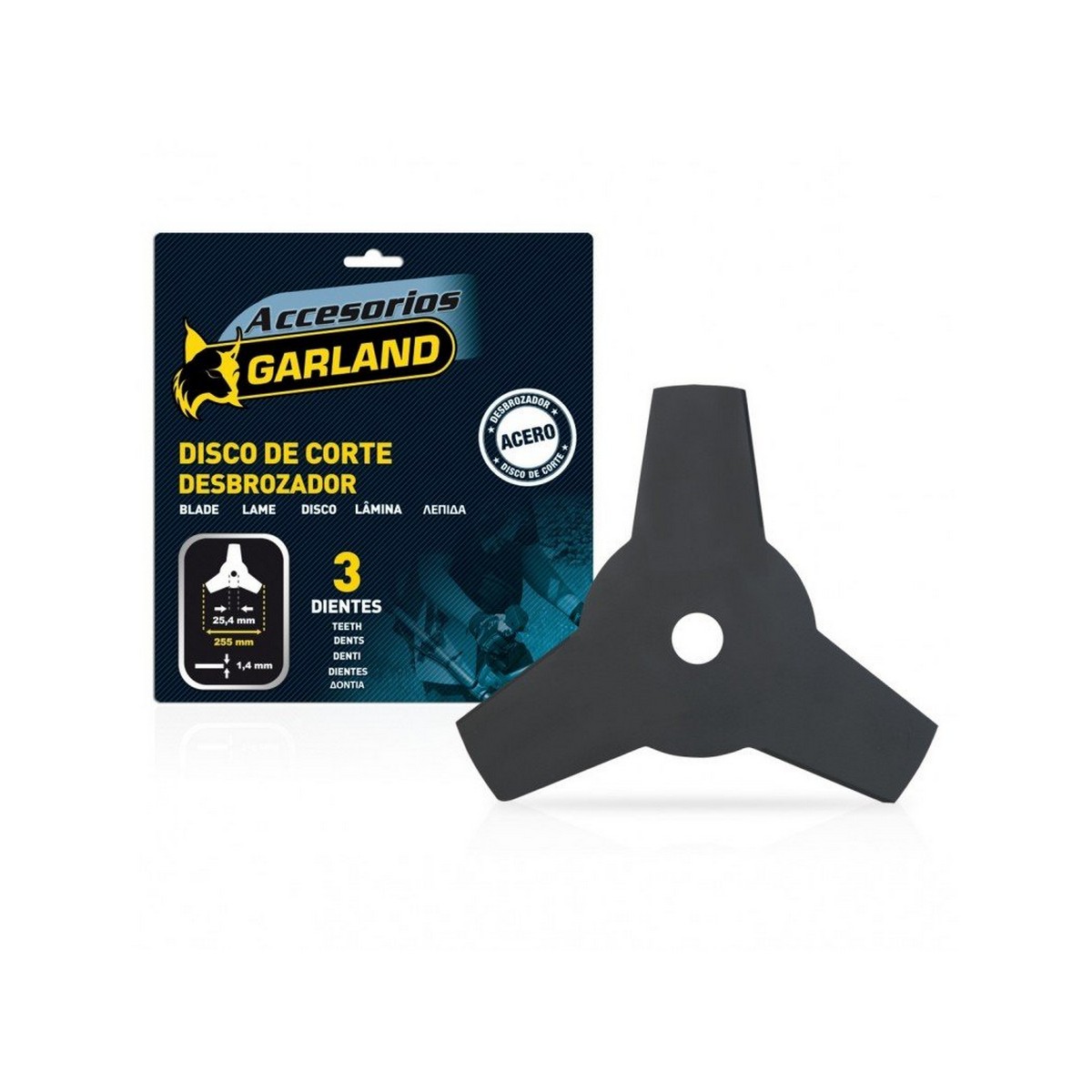 Gräsklipparblad Garland 3D 25,5 cm - 2