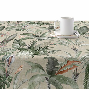 Fläckresistent bordsduk i harts Belum V23 Multicolour 300 x 150 cm Tropiskt