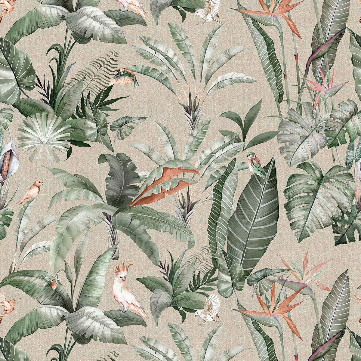 Fläckresistent bordsduk i harts Belum V23 Multicolour 300 x 150 cm Tropiskt - 4