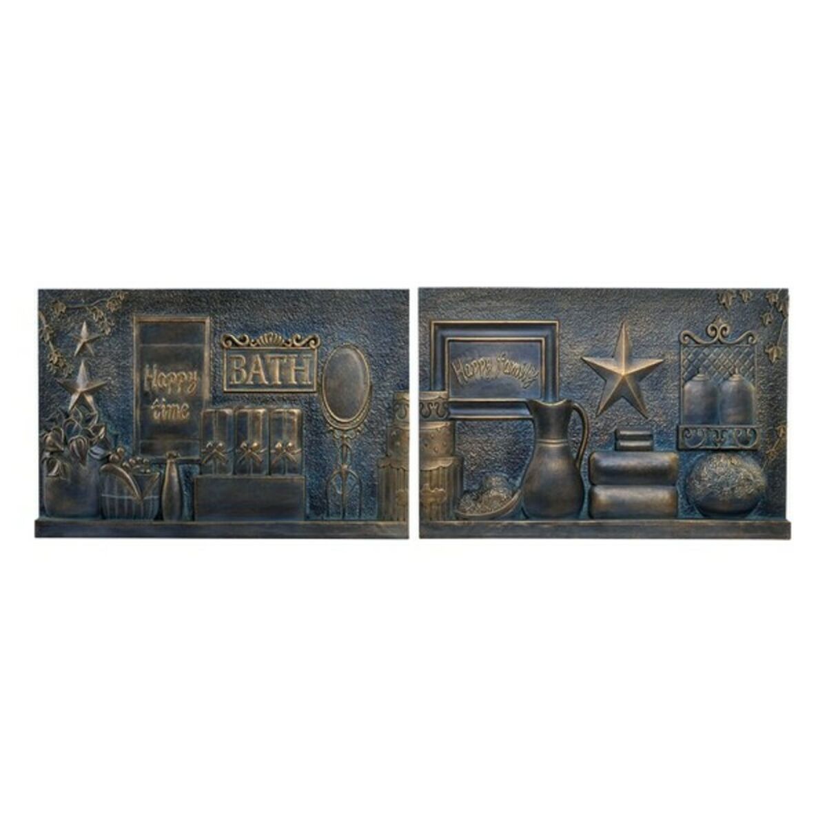 Väggdekoration DKD Home Decor Koppar 60 x 4 x 40 cm (2 antal) (2 pcs) - 7