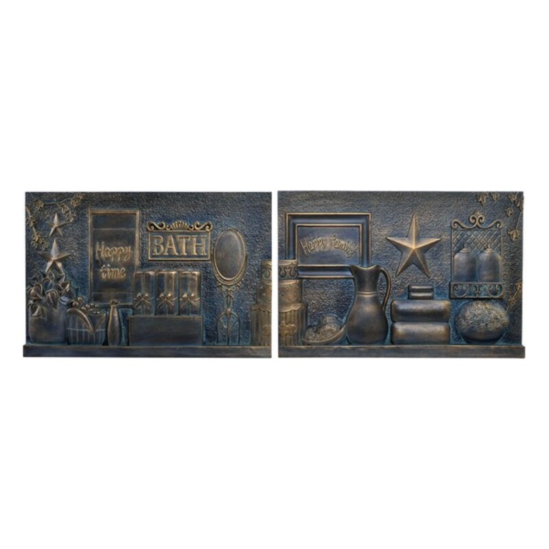 Väggdekoration DKD Home Decor Koppar 60 x 4 x 40 cm (2 antal) (2 pcs) - 4