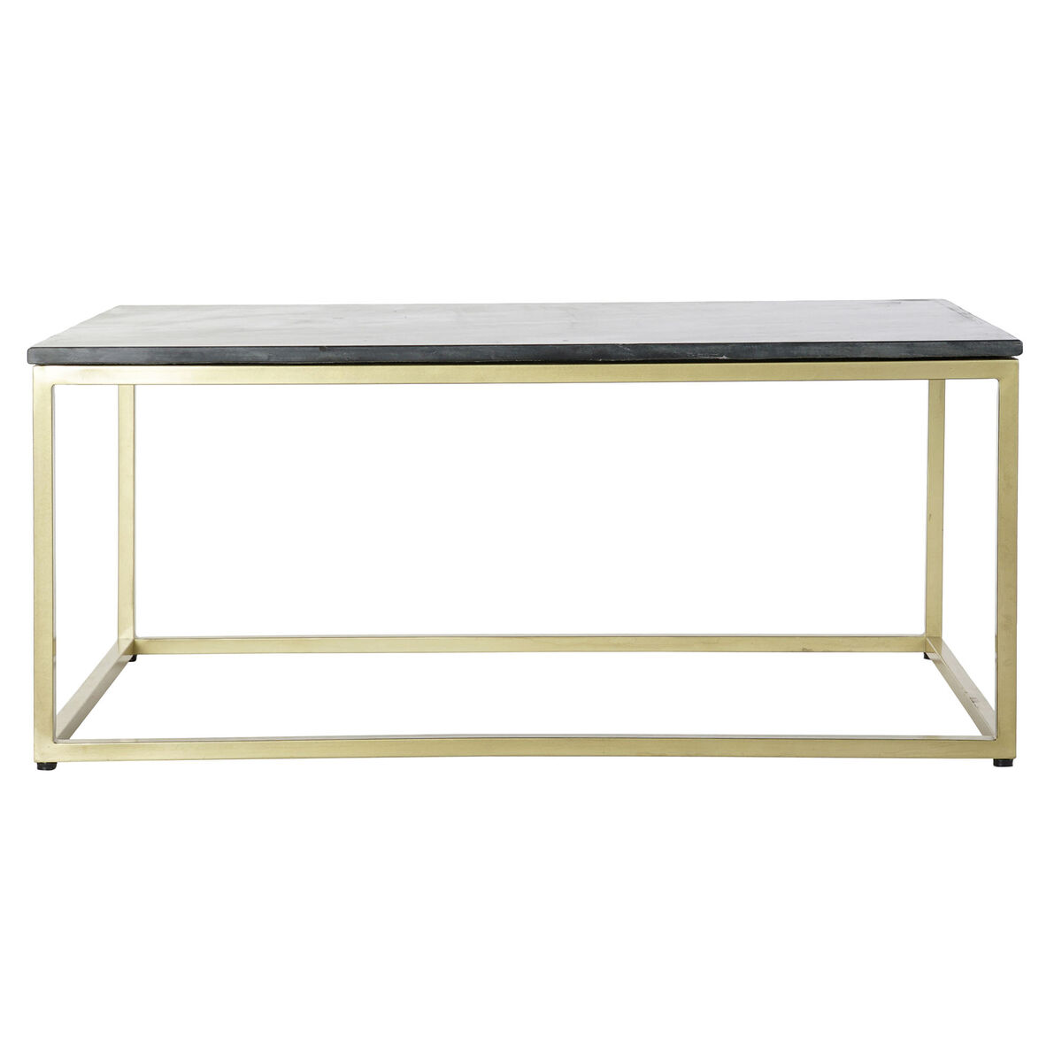 Soffbord DKD Home Decor Svart Gyllene Marmor Järn 100 x 61 x 43 cm - 2
