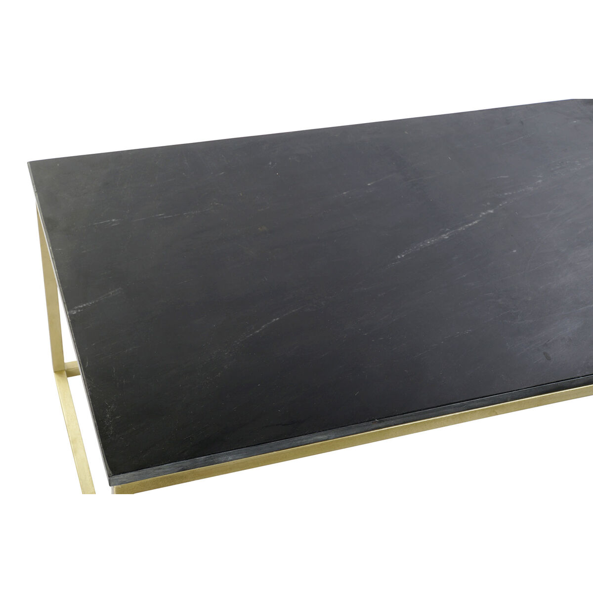 Soffbord DKD Home Decor Svart Gyllene Marmor Järn 100 x 61 x 43 cm - 5