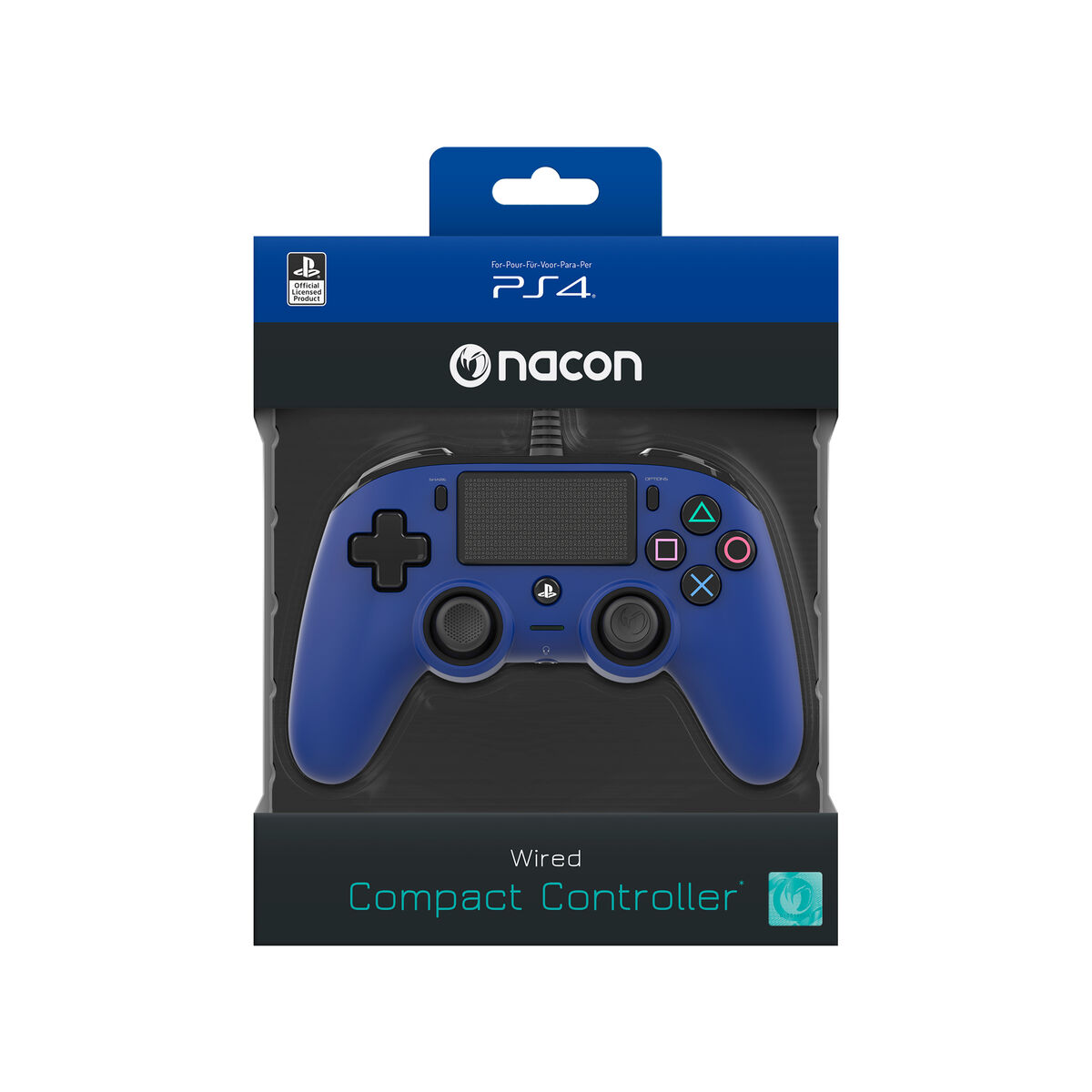 Trådlös Spelkontroll Nacon PS4OFCPADBLUE Blå Bluetooth PlayStation 4 - 2