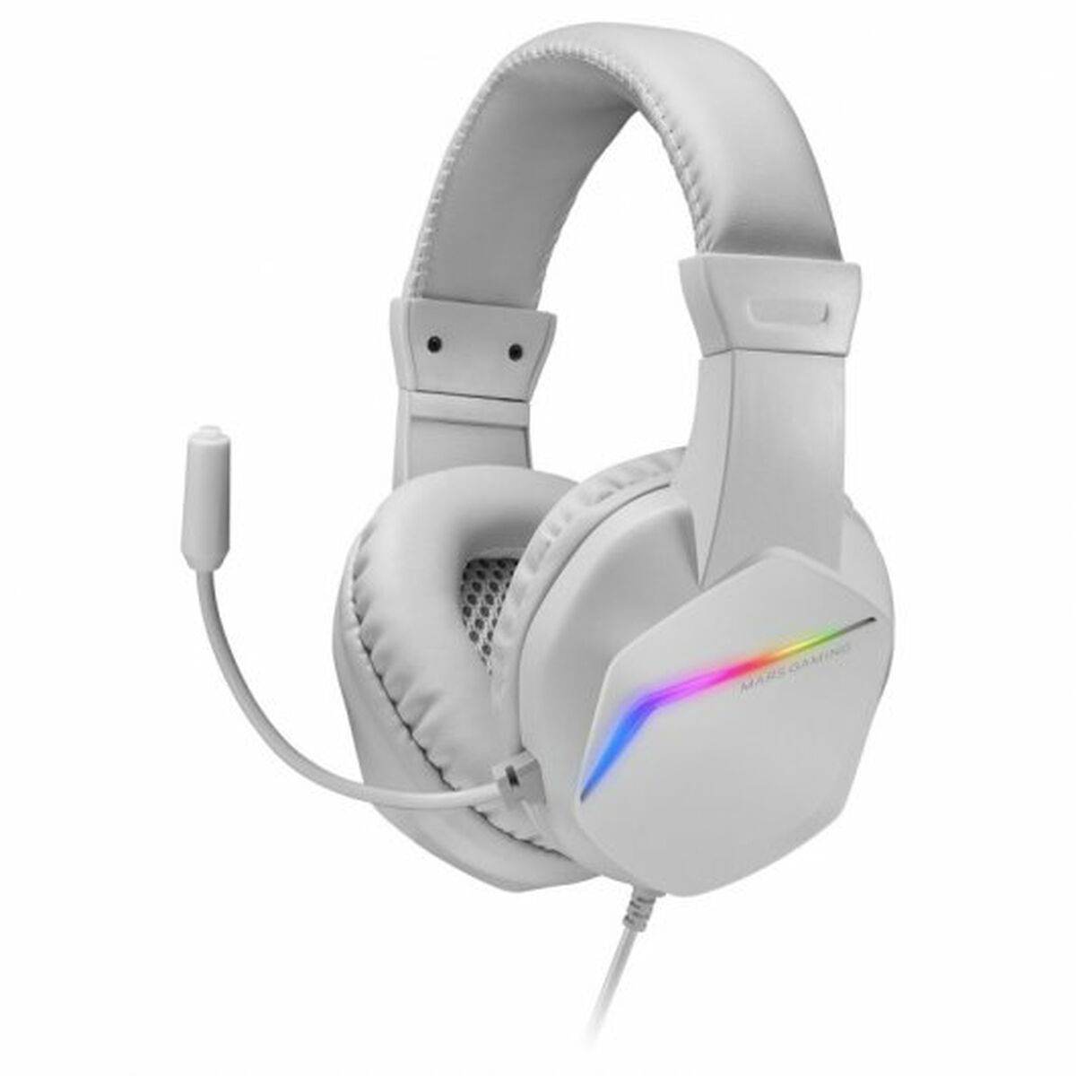 Tangentbord och Mus Mars Gaming MCPRGB3WES Vit QWERTY - 4