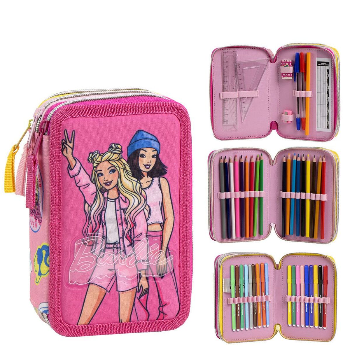 Pennfodral med tillbehör Barbie 41 x 58 x 3 cm