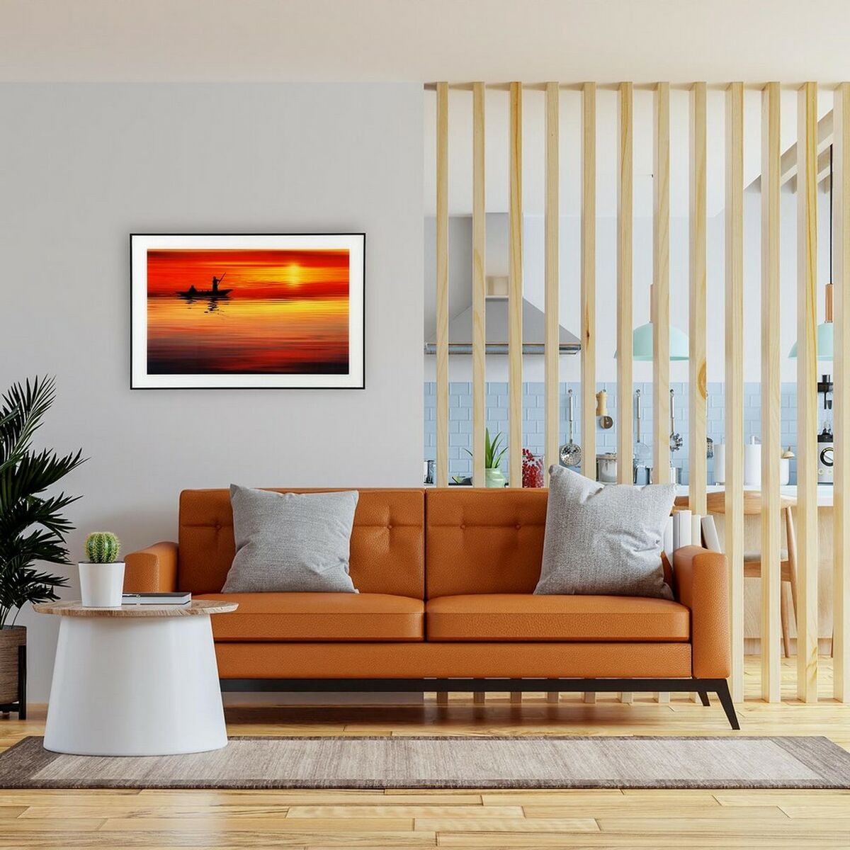 Tavla Versa Glas Trä MDF (2 x 60 x 40 cm) - 8