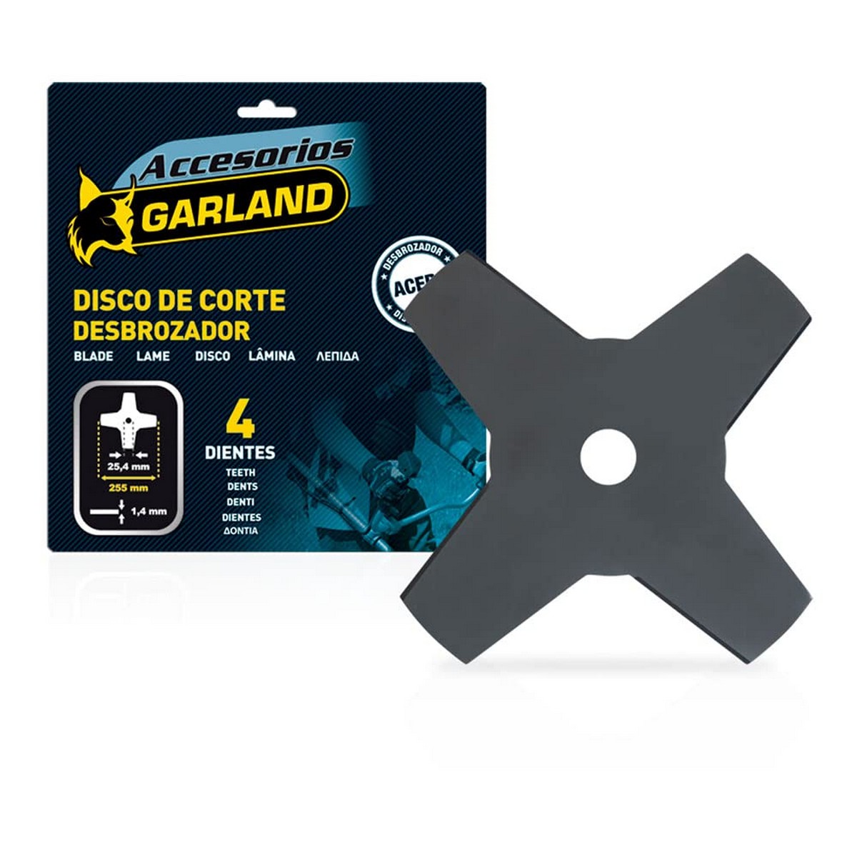 Gräsklipparblad Garland 4D 25,5 cm