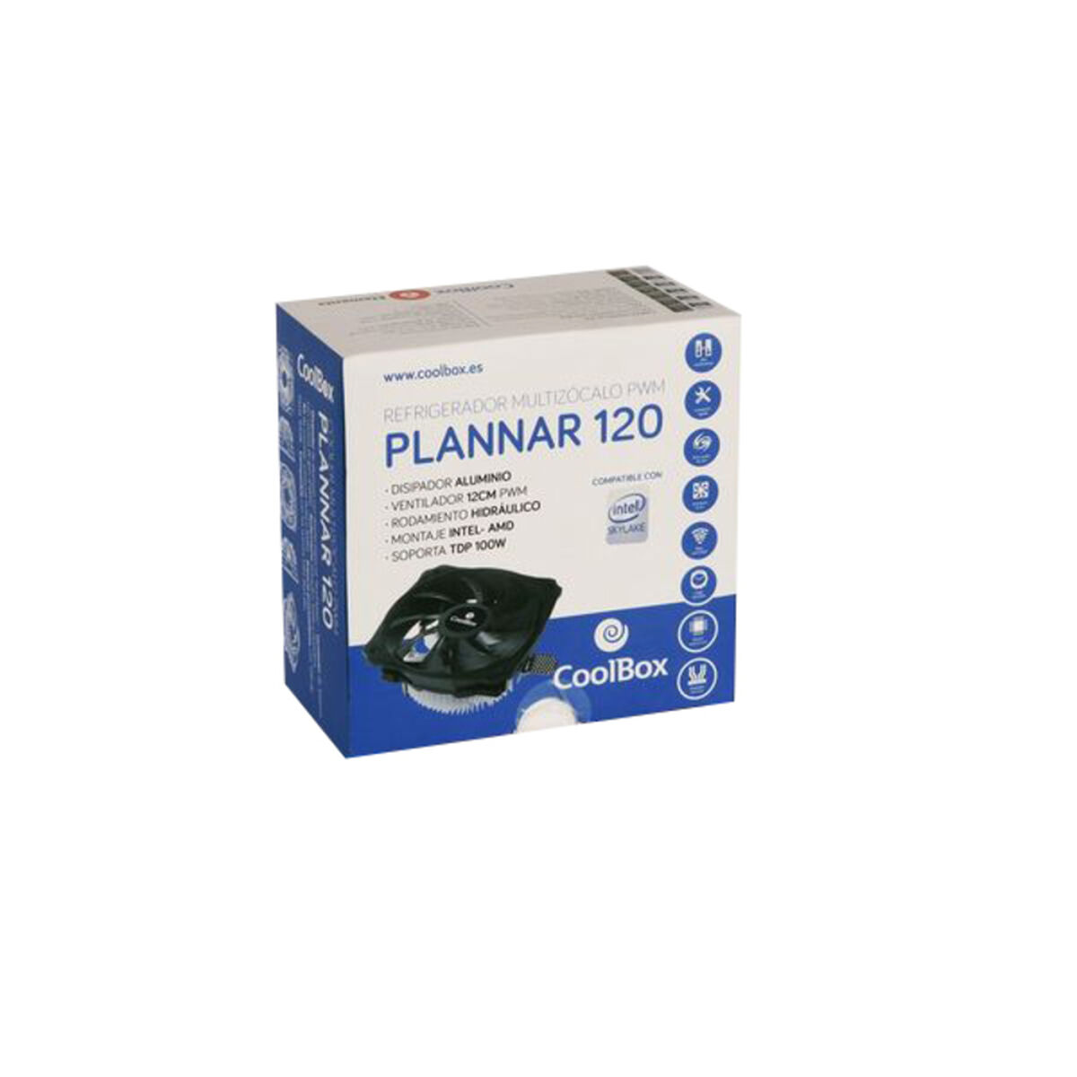Lådfläkt CoolBox COO-VCB120-PWM 12 cm 1,8W - 2
