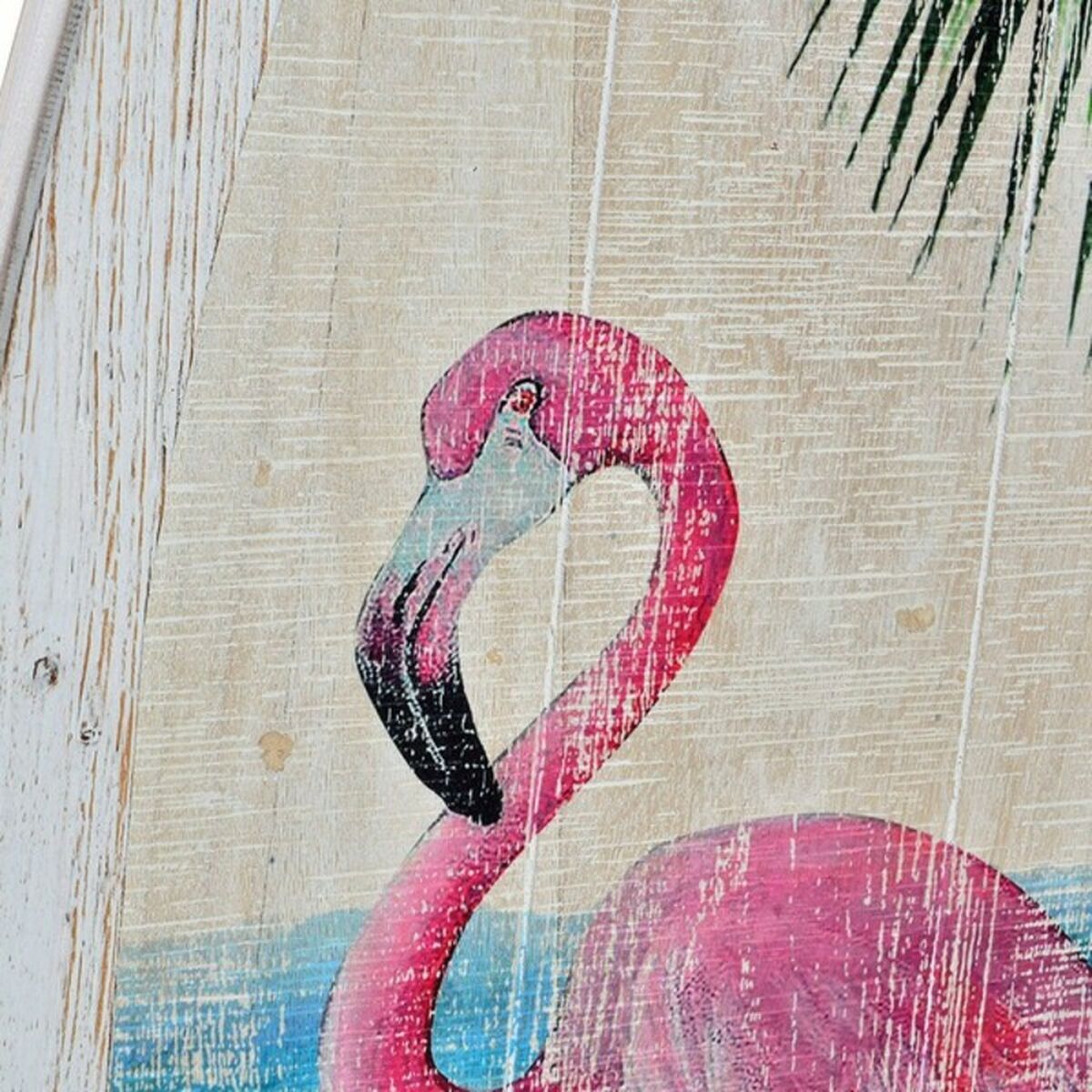 Väggdekoration DKD Home Decor Trä Rosa flamingo Tropiskt - 6
