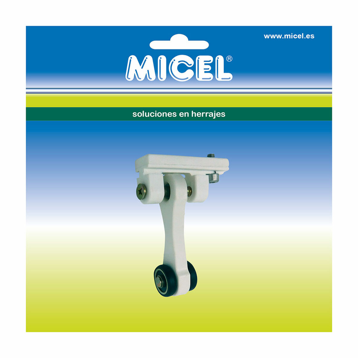 Remskiva för pergola Micel TLD21 Nylon 65 x 18,5 x 90 mm Löpare Vit - 2