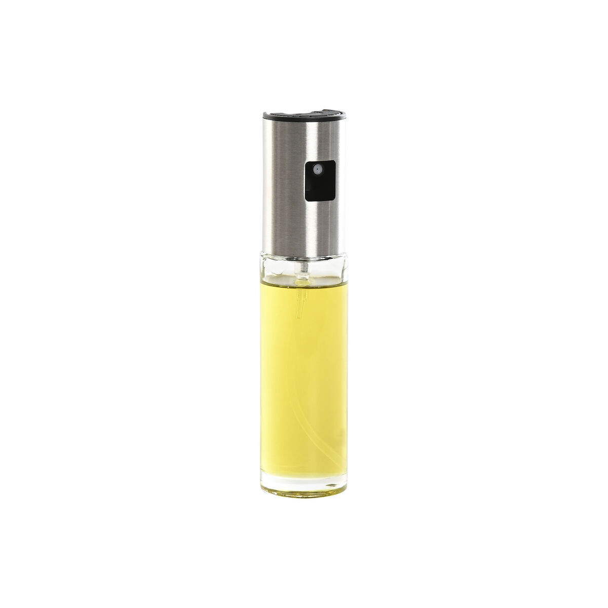 Oljeflaska Home ESPRIT Transparent Rostfritt stål Glas 100 ml 4 x 4 x 18,3 cm