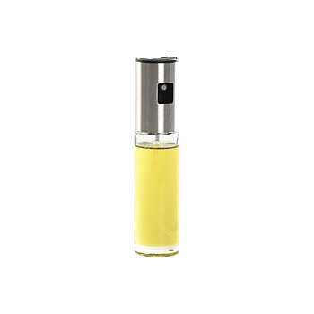 Oljeflaska Home ESPRIT Transparent Rostfritt stål Glas 100 ml 4 x 4 x 18,3 cm