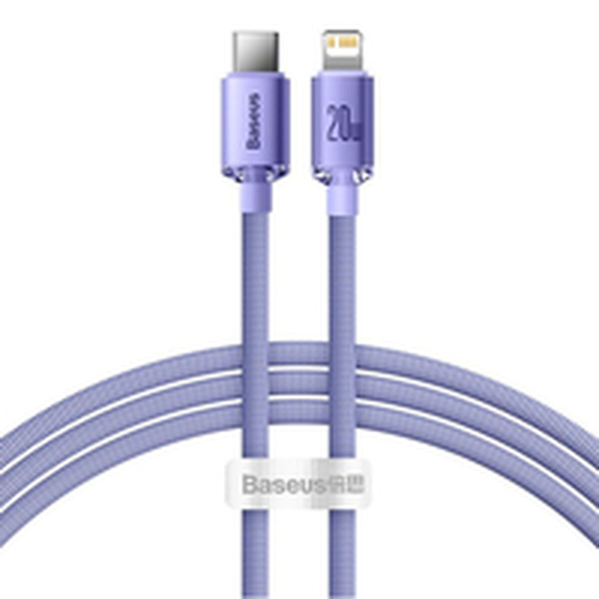 Kabel USB-C till Lightning Baseus CAJY000205 Purpur 1,2 m - 2