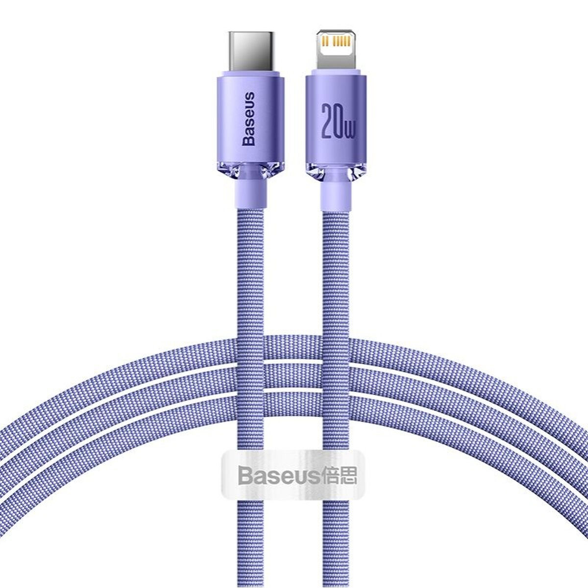 Kabel USB-C till Lightning Baseus CAJY000205 Purpur 1,2 m