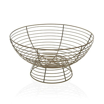Fruktskål Versa Metall Stål (33 x 17 cm)