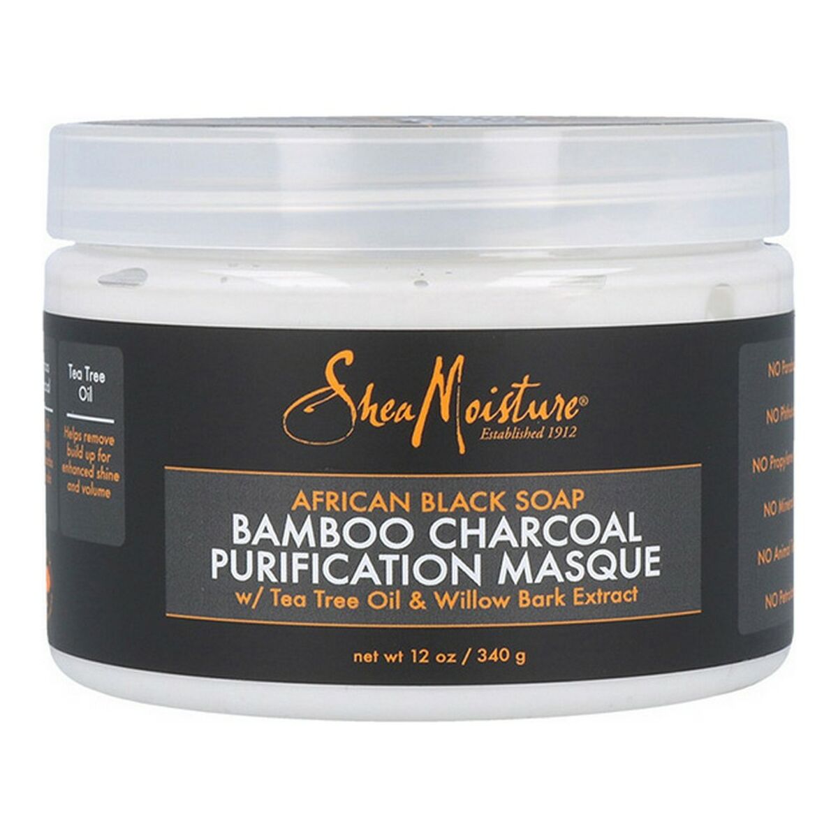 Hårinpackning African Black Soap Bamboo Charcoal Shea Moisture (340 g) - 3
