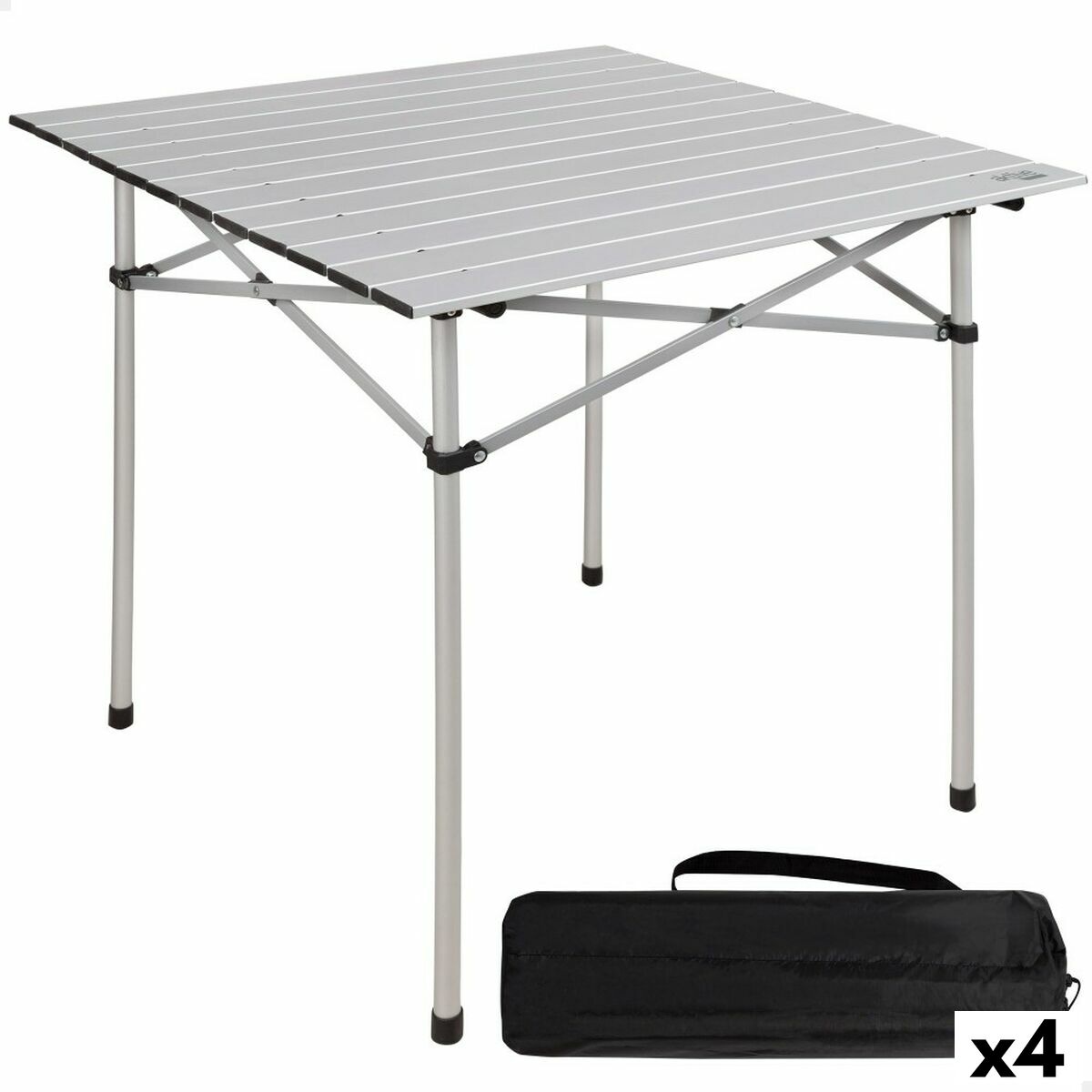 Fällbord Aktive Silvrig Aluminium 70 x 70 x 70 cm (4 antal) - 6