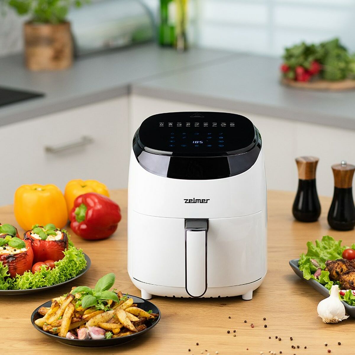 Luftfritös Zelmer ZAF3551W Vit Svart 1200 W 3,5 L - 4