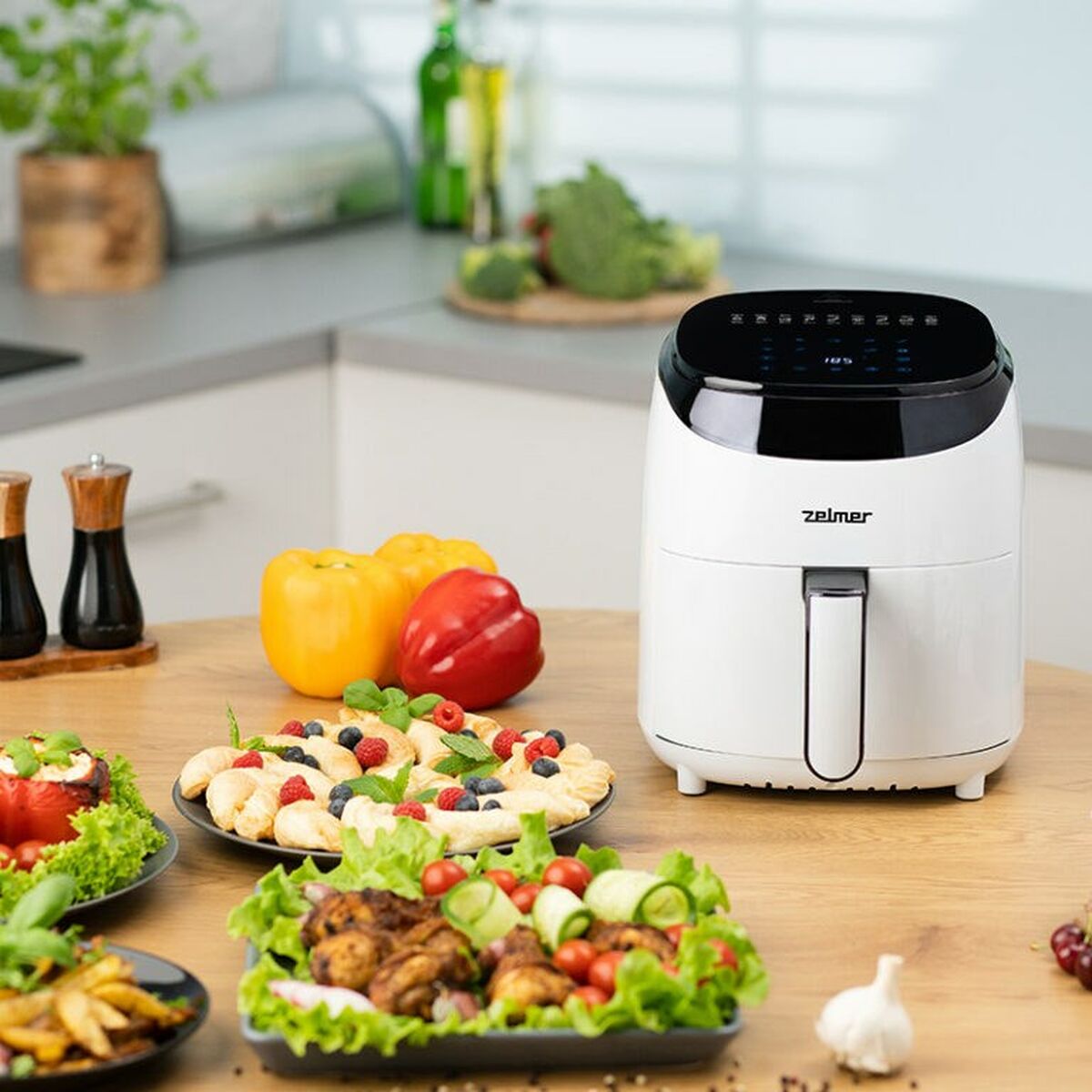 Luftfritös Zelmer ZAF3551W Vit Svart 1200 W 3,5 L - 5
