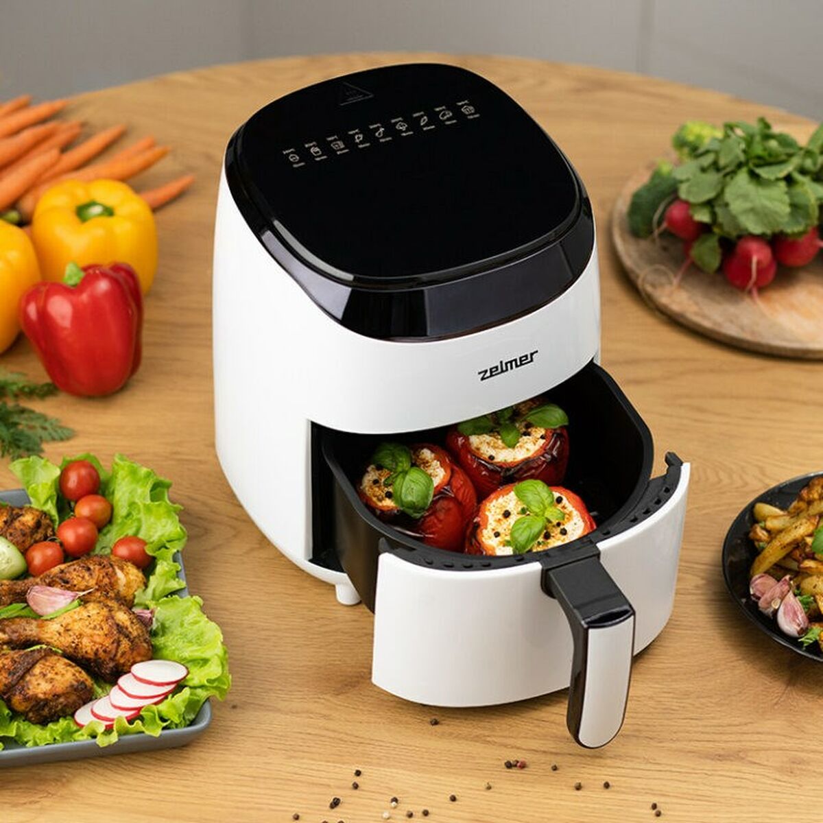 Luftfritös Zelmer ZAF3551W Vit Svart 1200 W 3,5 L - 6