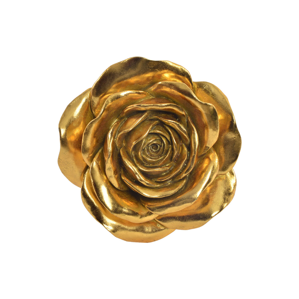 Väggdekoration DKD Home Decor Gyllene Blomster Romantisk 18 x 8 x 18 cm
