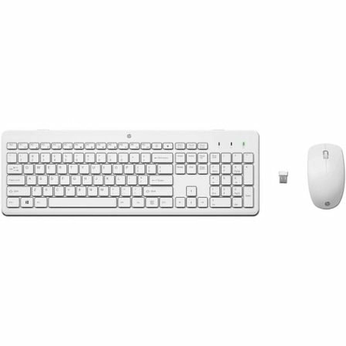 Trådlöst Tangentbord och Mus HP 230 Vit Qwerty Spanska