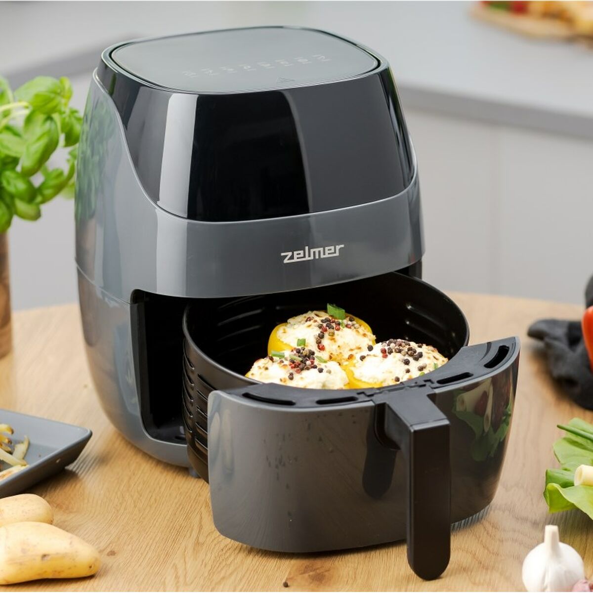 Luftfritös Zelmer ZAF5502G Svart Grå 1500 W 5 L - 5