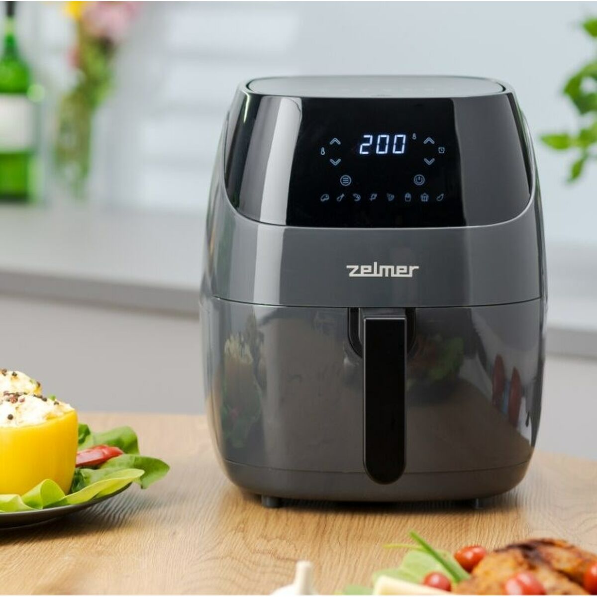 Luftfritös Zelmer ZAF5502G Svart Grå 1500 W 5 L - 4