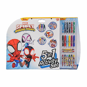 Aktivitetslåda för förgläggning Spidey 5-i-1