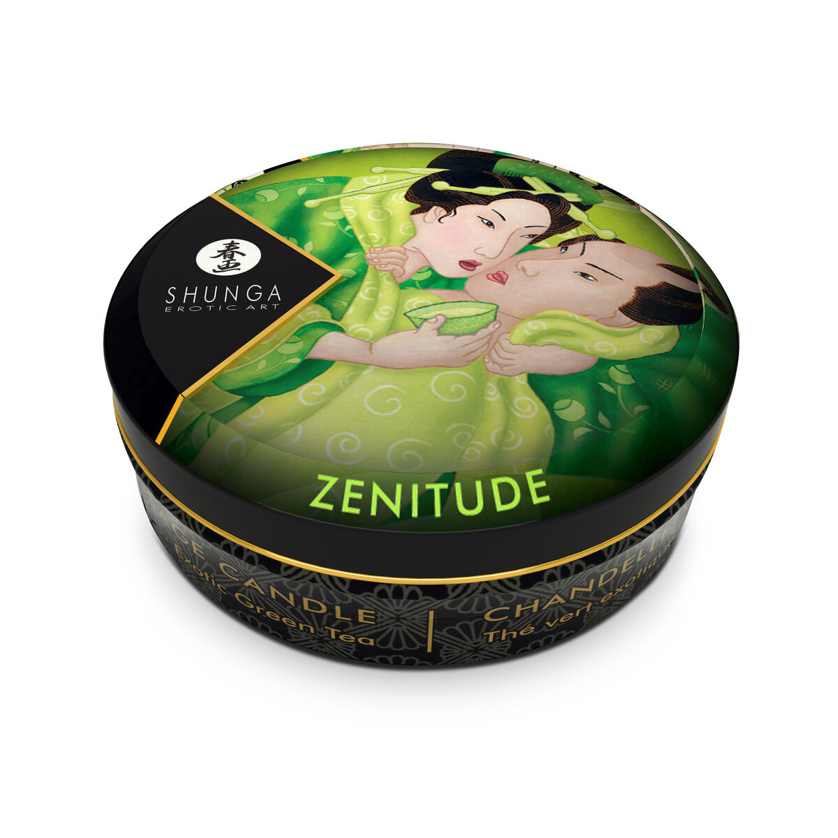 Massageljus Shunga Exotic Green Tea Grönt te 30 ml - 5