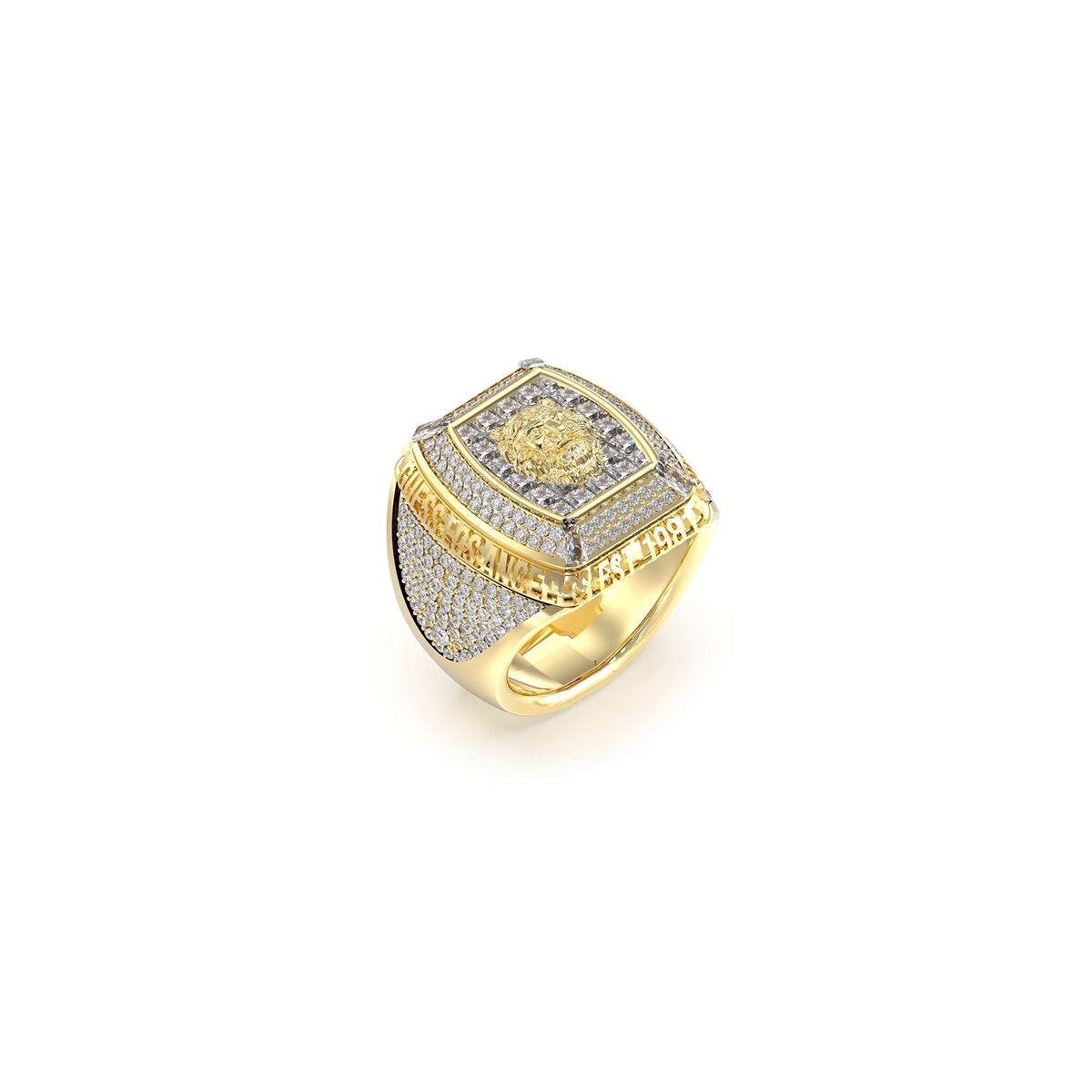 Herr ring Guess JUMR05002JWYG66 Gyllene