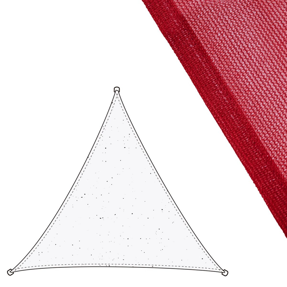 Skugga segel Vela sombreo Cerise 300 x 300 x 0,5 cm Markis - 6