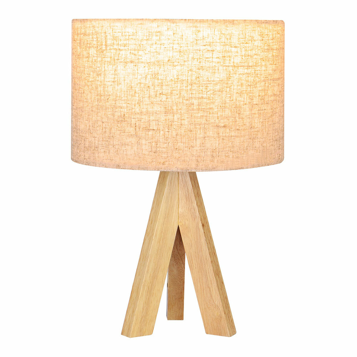 Bordslampa EDM 32160 Trä Tyg 18 x 18 x 30 cm E27 - 2