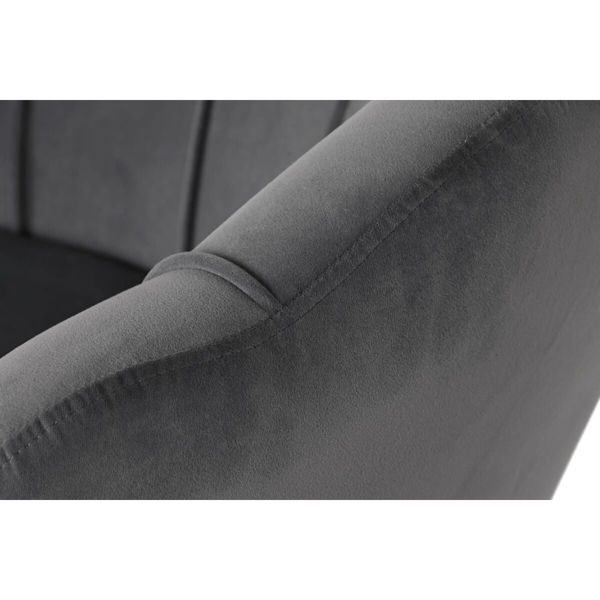 Fåtölj DKD Home Decor Grå Gyllene Metall 85 x 85 x 91 cm - 7