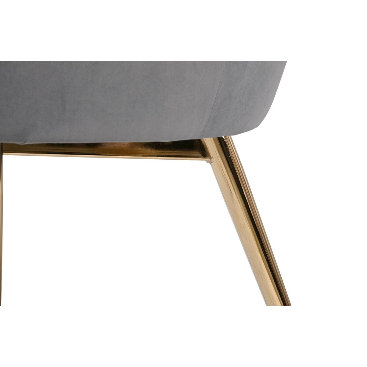 Fåtölj DKD Home Decor Grå Gyllene Metall 85 x 85 x 91 cm - 2