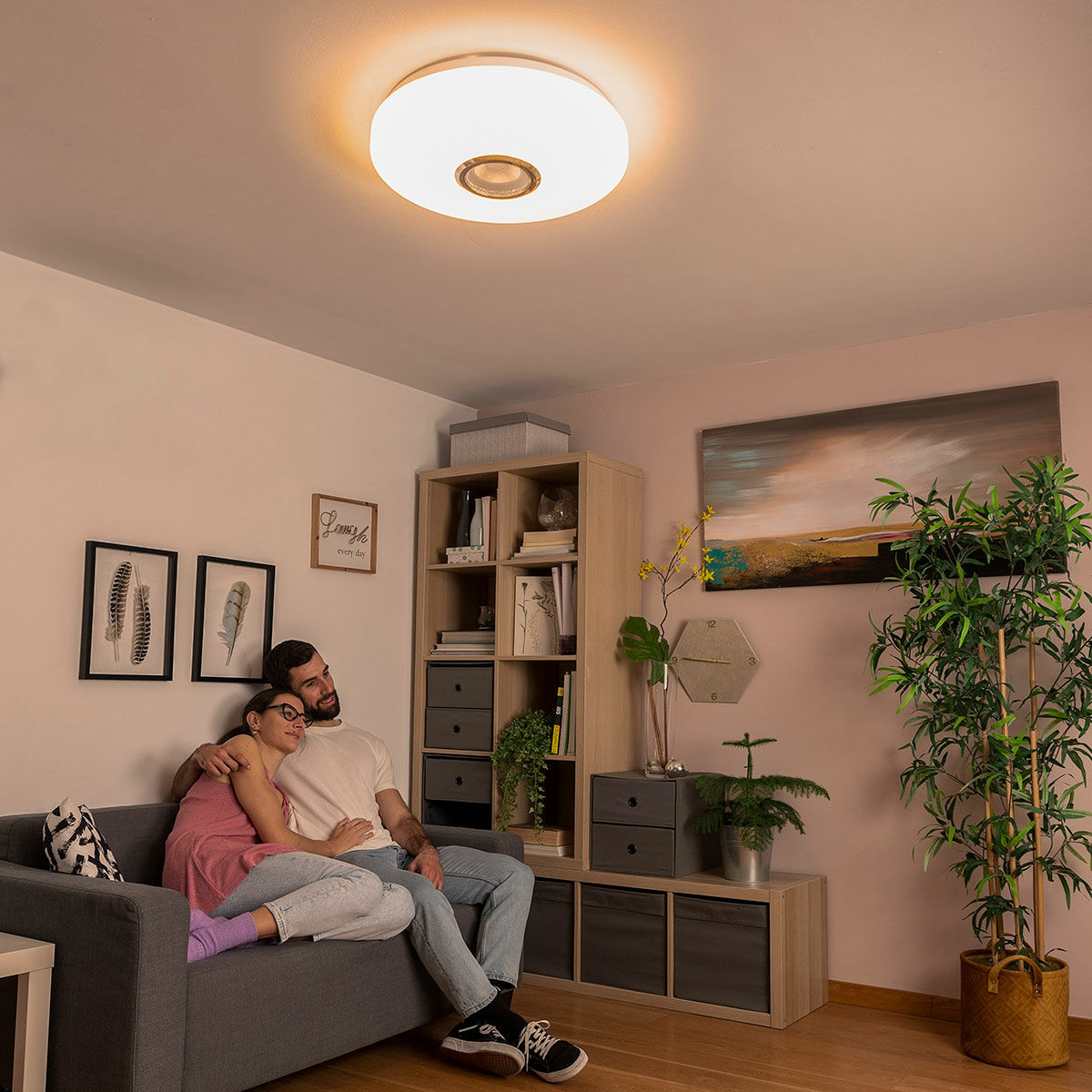LED-taklampa med högtalare Lumavox InnovaGoods - 15
