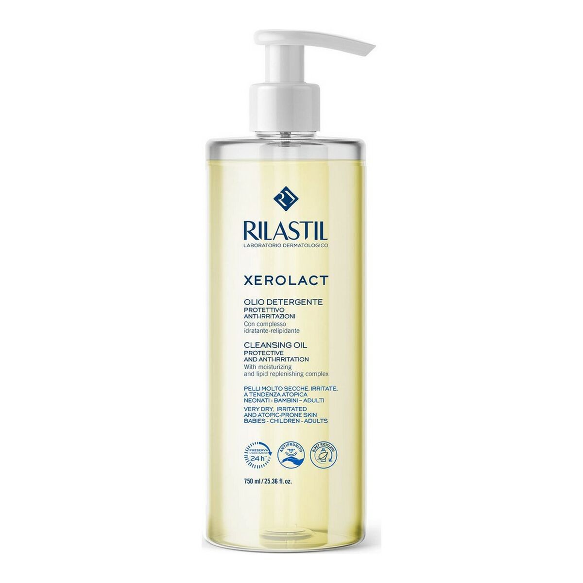 Duscholja Xerolact Rilastil D29065080 rengörare Fuktgivande 750 ml - 2