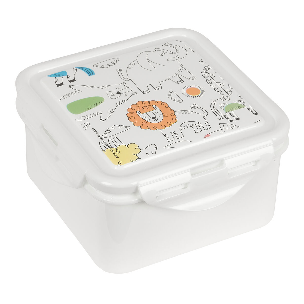 Lunchlåda Safta Zoo Beige 13 x 7.5 x 13 cm