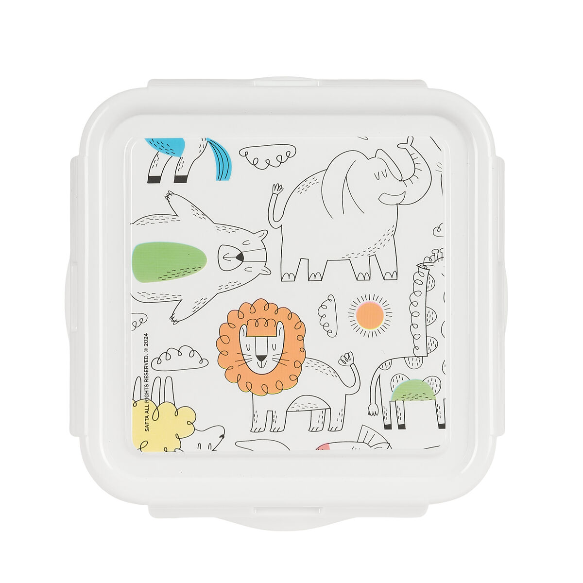 Lunchlåda Safta Zoo Beige 13 x 7.5 x 13 cm - 2