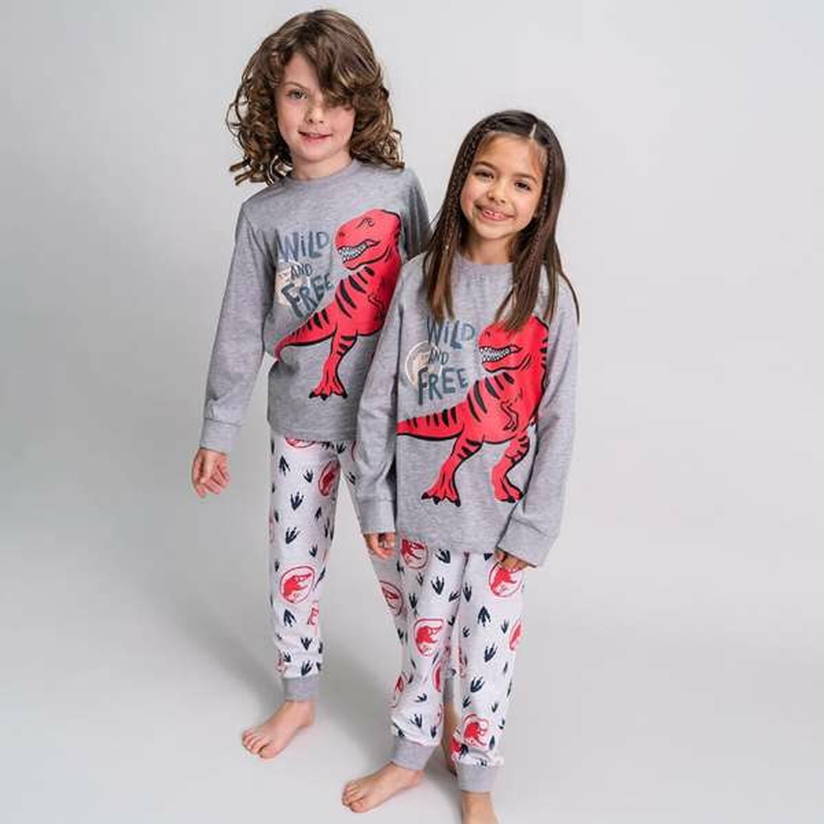 Pyjamas Barn Jurassic Park Grå - 4