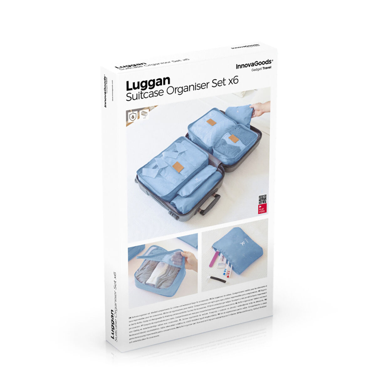 Set med förvaringsväskor för resväskor Luggan InnovaGoods 6 Delar - 22