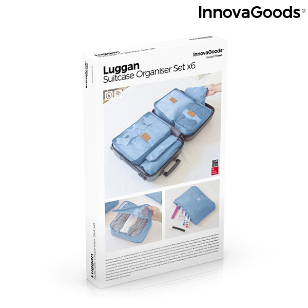 Set med förvaringsväskor för resväskor Luggan InnovaGoods 6 Delar - 2
